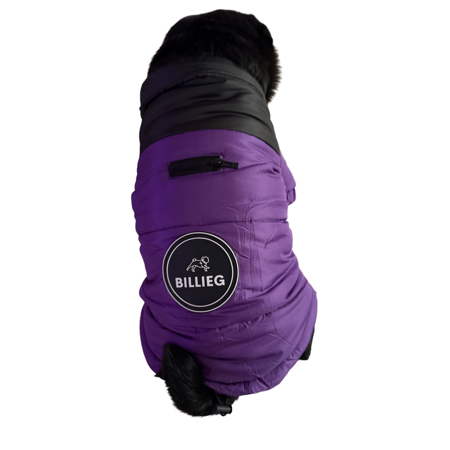 BillieG Puffer Jacket Purple & Black