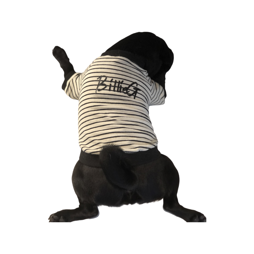 BillieG Striped Tee - Black & White