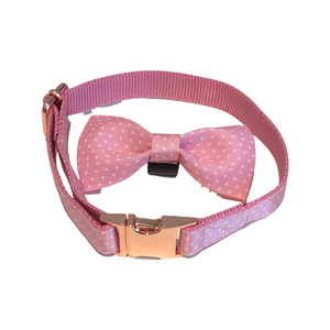 Polka Dot Bow Tie & Dog Collar